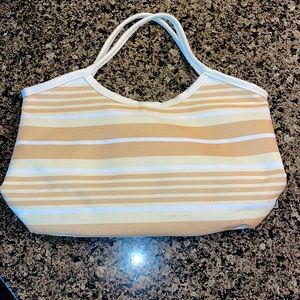 Yellow Striped Lunchbag